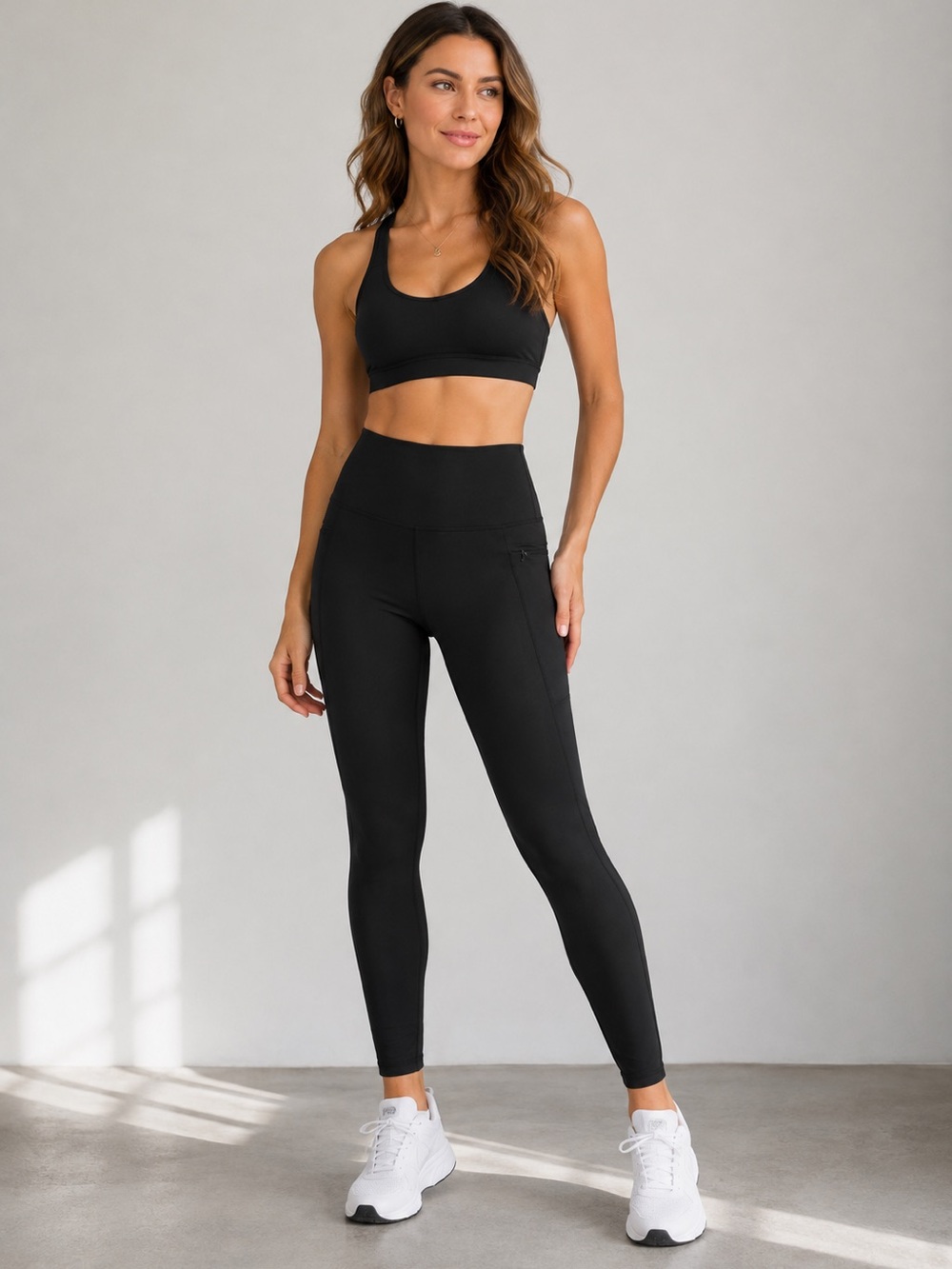 REI Co-op Black Compression Cropped Leggings Size L